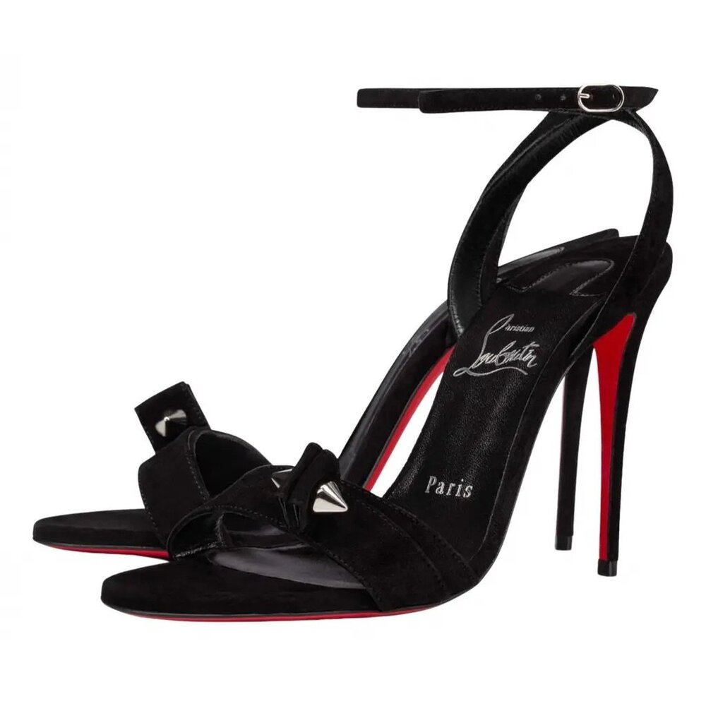 Christian Louboutin Umberta 100 Suede Sandals Size 40